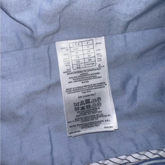 Red Fleece Brooks Brothers Cotton Patchwork Blazer | Size 2 - Picture 11 of 11